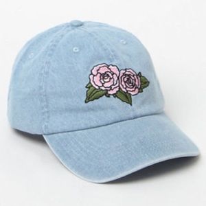 Rose Embroidered Dad Hat